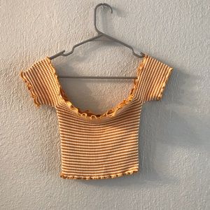 Yellow Crop Top